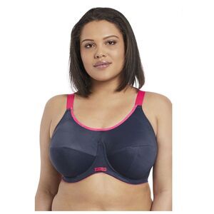 ELOMI Women’s Navy & Pink Energise Underwire Sports Bra Size 40DD  / 40E